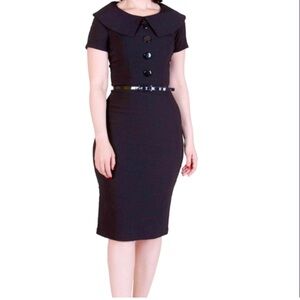Bettie Page Tatyana Black Rita Wiggle Dress